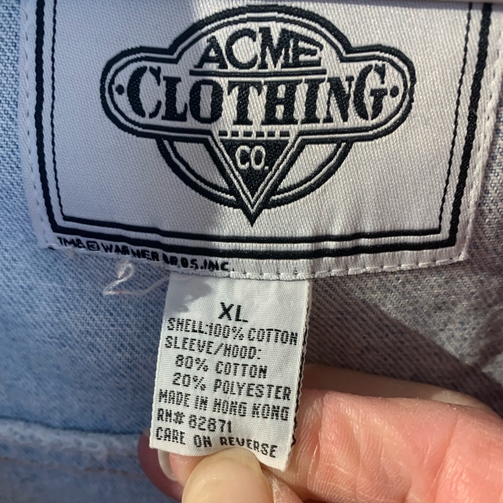 Warner Brothers Vintage Denim Jacket - Picture 3 of 8
